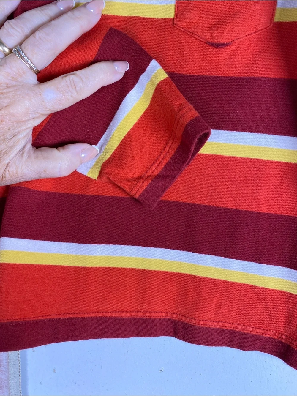 HANNA ANDERSSON Colorful Striped Cotton Long Sleeve Knit Top 4